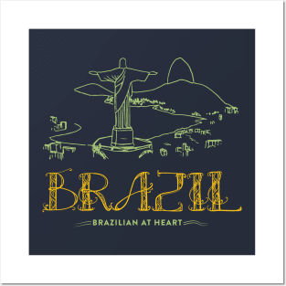 Brazil, Brazilian shirt, Brasil shirt Posters and Art